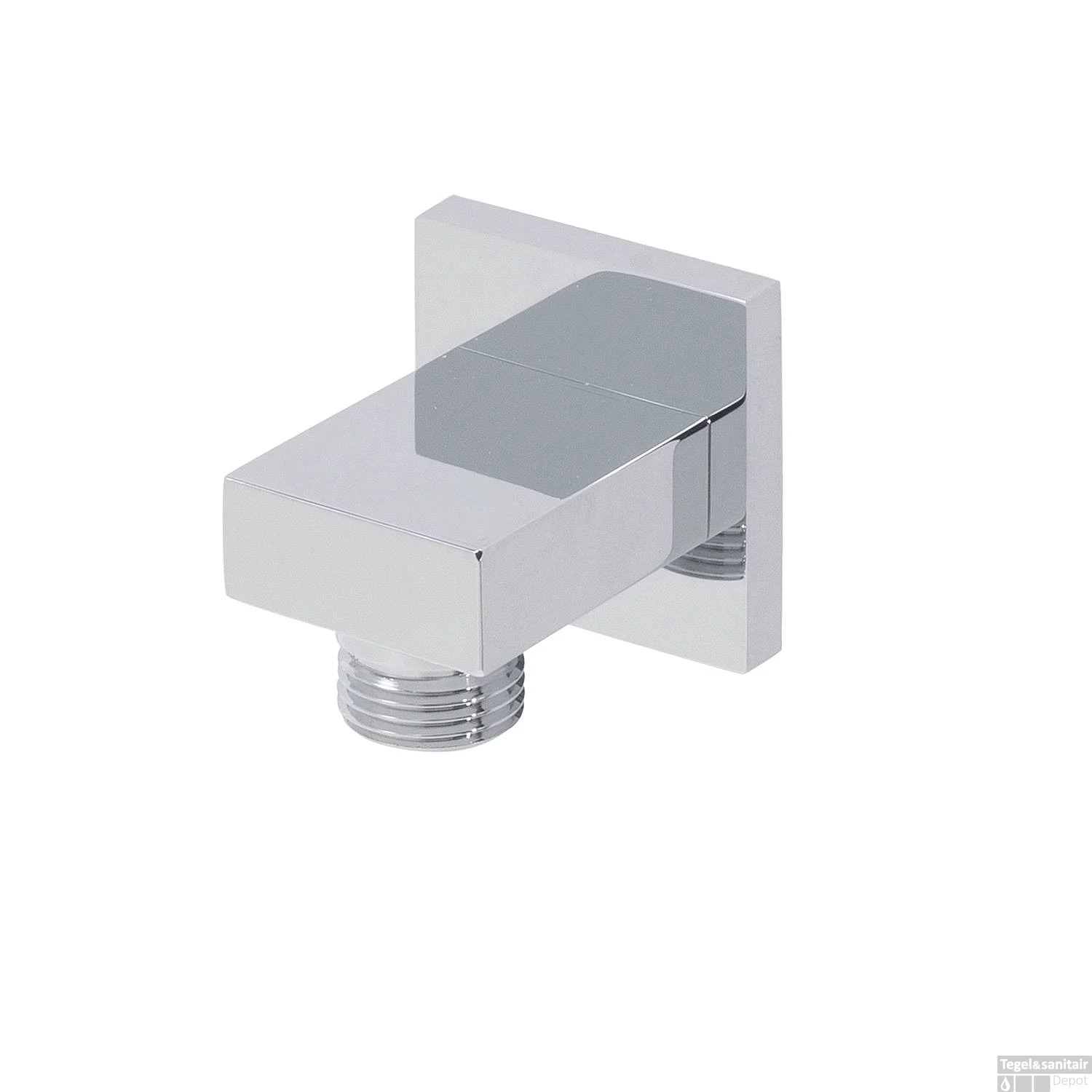 Doucheaansluiting Boss & Wessing Cemal Vierkant 1/2'' Chroom 3 Doucheaansluiting Boss & Wessing Cemal Vierkant 1/2'' Chroom