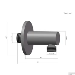 Doucheaansluiting Wand Boss & Wessing Plus Gunmetal 9 Doucheaansluiting Wand Boss & Wessing Plus Gunmetal -Exporteren Badkamer Top Winkel doucheaansluiting wand boss wessing plus gunmetal tech