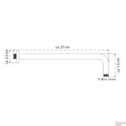 Douchearm Schutte Lille 37cm Chroom 5 Douchearm Schutte Lille 37cm Chroom -Exporteren Badkamer Top Winkel douchearm schutte lille 37cm chroom tech