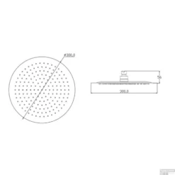 Douchekop Schutte Sumatra Rond 30cm RVS Chroom -Exporteren Badkamer Top Winkel douchekop schutte sumatra rond 30cm rvs chroom tech