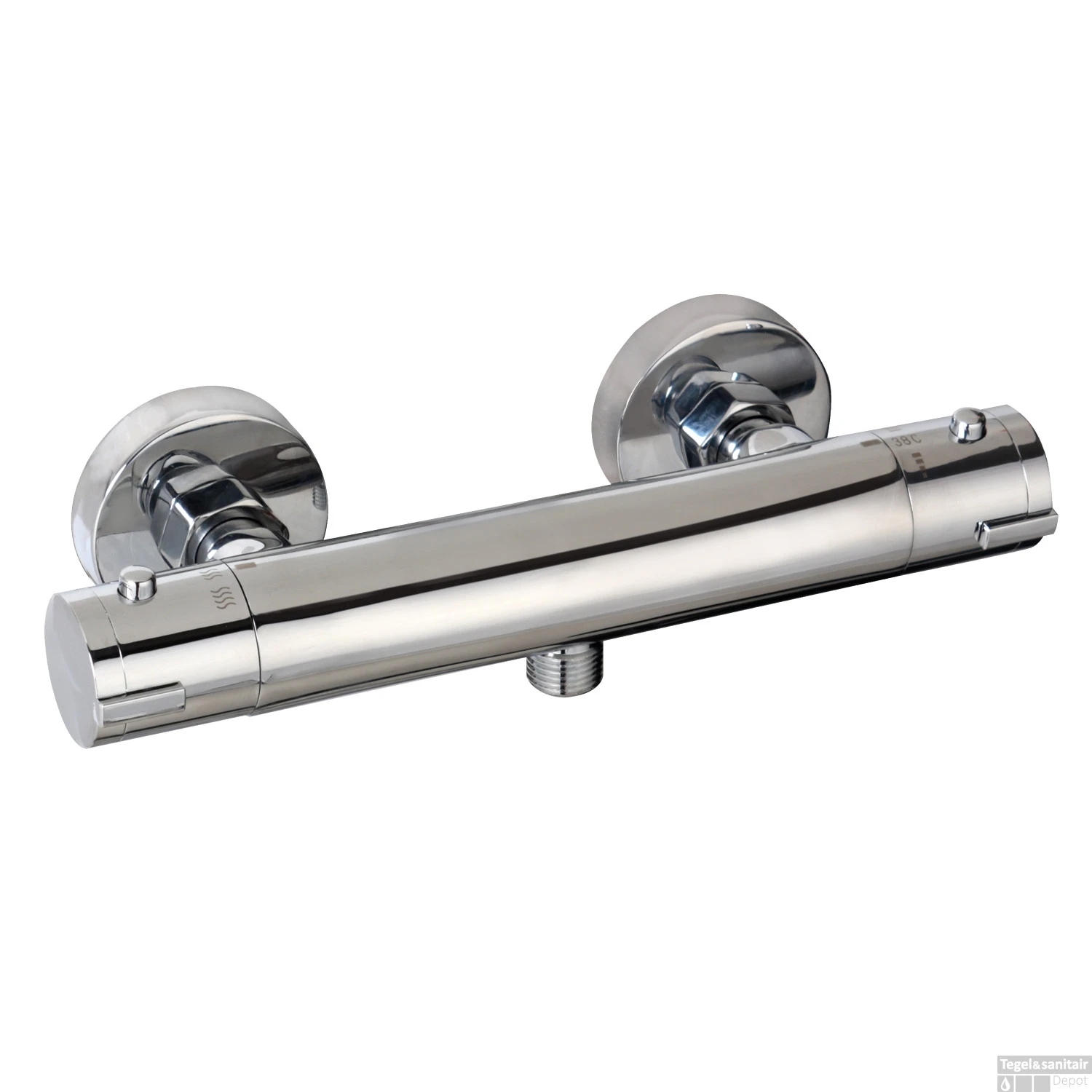 Douchekraan Boss & Wessing Aloni Thermostatisch Messing Verchroomd 3 Douchekraan Boss & Wessing Aloni Thermostatisch Messing Verchroomd