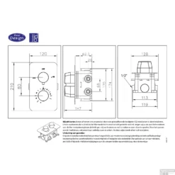 Douchekraan Inbouw Best Design Moya Thermostaatkraan 2-weg Gunmetal (incl. Inbouwdeel) 8 Douchekraan Inbouw Best Design Moya Thermostaatkraan 2-weg Gunmetal (incl. Inbouwdeel) -Exporteren Badkamer Top Winkel douchekraan inbouw best design moya thermostaatkraan 2 weg gunmetal tech