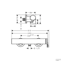 Douchekraan Opbouw HansGrohe Vivenis Eengreeps Mat Zwart 7 Douchekraan Opbouw HansGrohe Vivenis Eengreeps Mat Zwart -Exporteren Badkamer Top Winkel douchekraan opbouw hansgrohe vivenis eengreeps tech 1
