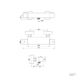 Douchekraanset Brauer Black Edition Opbouw Met Glijstang En Ronde Handdouche Mat Zwart 19 Douchekraanset Brauer Black Edition Opbouw Met Glijstang En Ronde Handdouche Mat Zwart -Exporteren Badkamer Top Winkel douchekraanset brauer black edition opbouw met glijstang en ronde handdouche geborsteld mat zwart t2