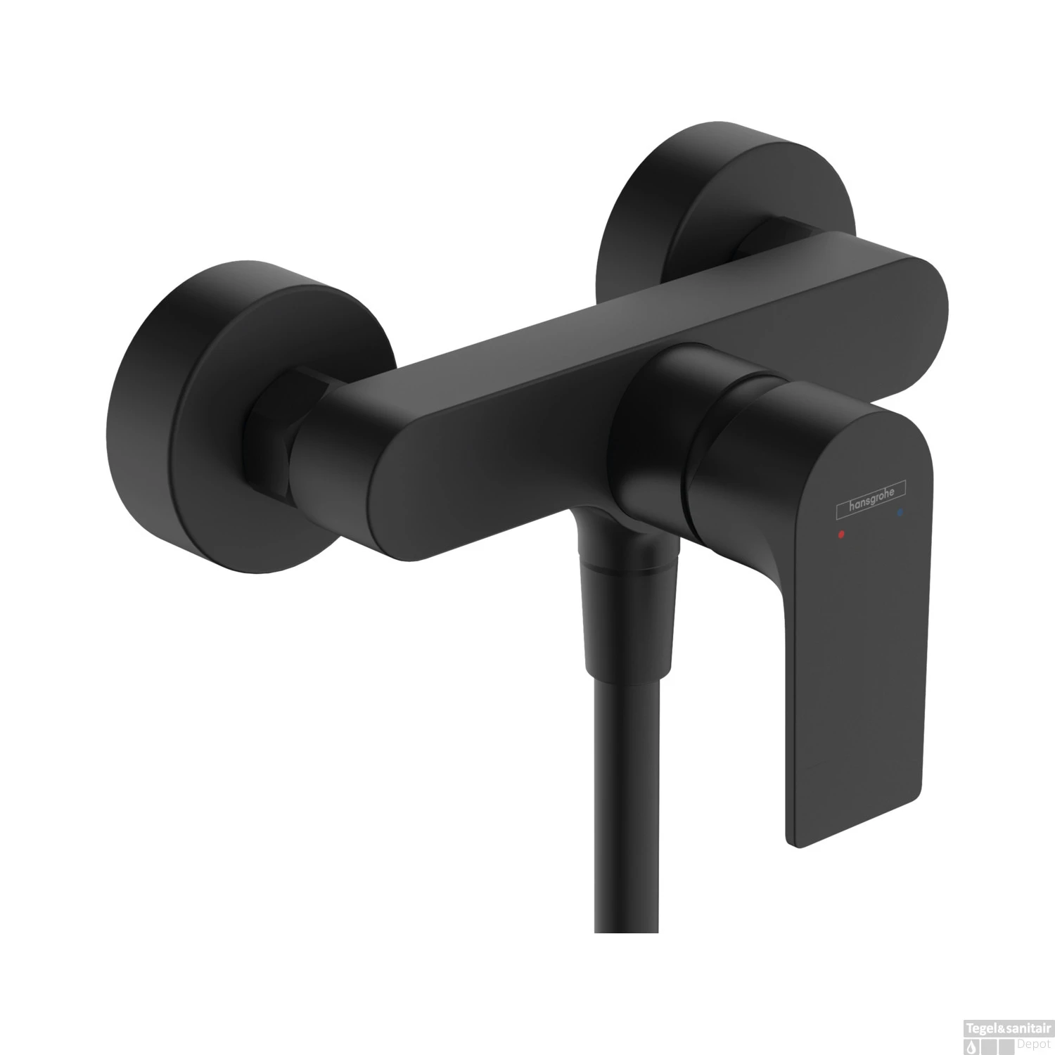 Douchemengkraan HansGrohe Rebris E Eengreeps Mat Zwart 3 Douchemengkraan HansGrohe Rebris E Eengreeps Mat Zwart