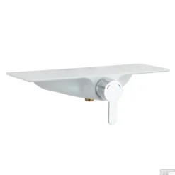 Douchemengkraan Schutte Waterway Met Planchet Chroom Wit