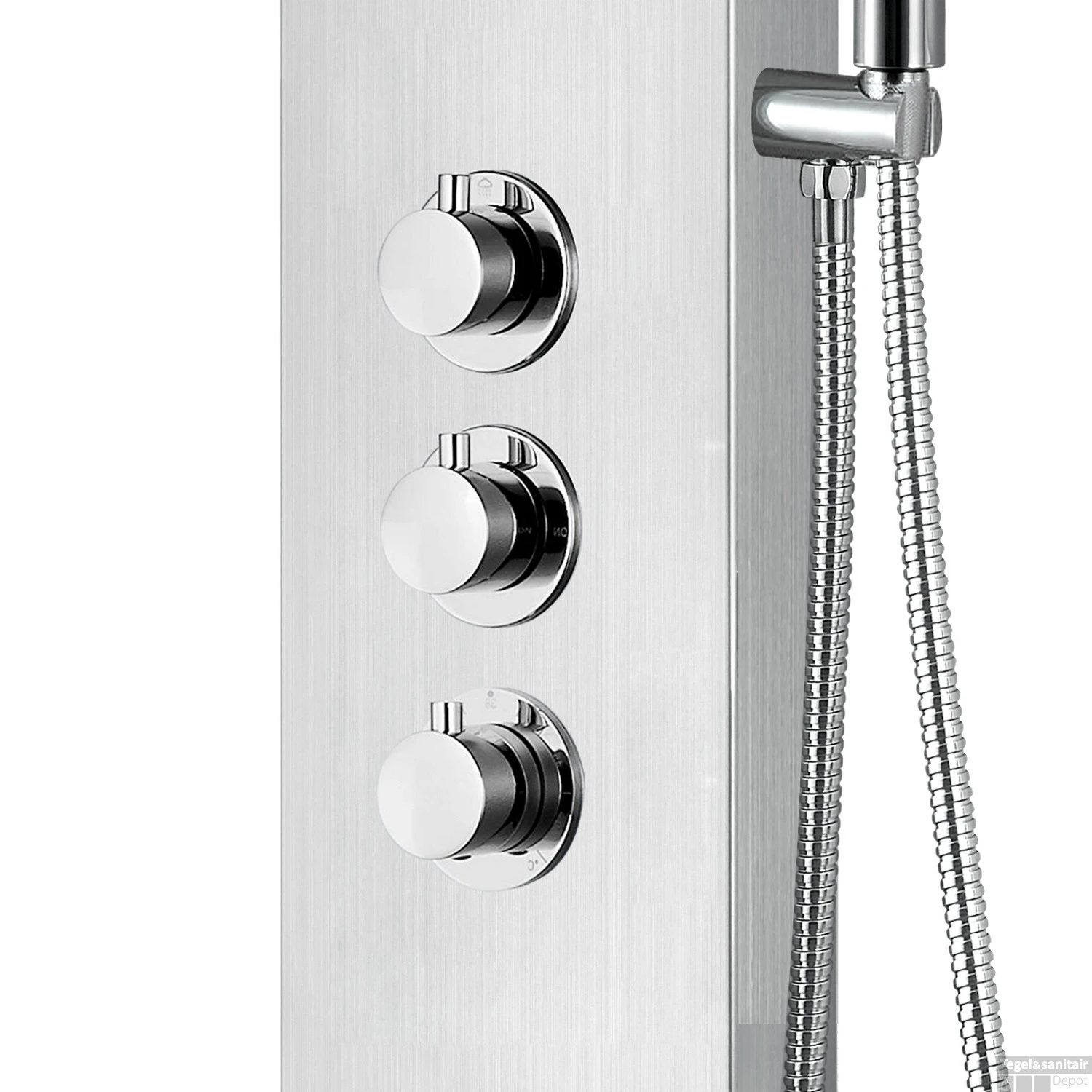 Douchepaneel Boss & Wessing Erie 160x20x7 Cm Mat Chroom 7 Douchepaneel Boss & Wessing Erie 160x20x7 Cm Mat Chroom - Afbeelding 5