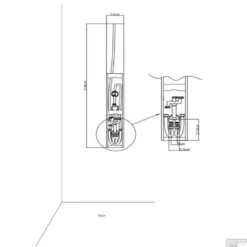 Douchepaneel Lacus Gorgona 118x13x7 Cm Geglazuurd Wit -Exporteren Badkamer Top Winkel douchepaneel lacus gorgona geglazuurd wit tech1