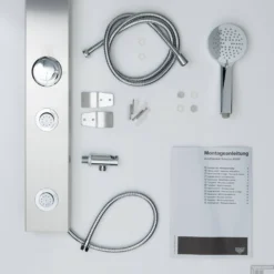 Douchepaneel Schutte Sansibar 3 Functies 2 Massagesproeiers RVS -Exporteren Badkamer Top Winkel douchepaneel schutte sansibar 3 functies 2 massagesproeiers rvs sfeer5