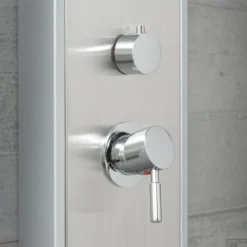 Douchepaneel Schütte Tahiti Met Douchemengkraan En Twee Massagesproeiers RVS 12 Douchepaneel Schütte Tahiti Met Douchemengkraan En Twee Massagesproeiers RVS -Exporteren Badkamer Top Winkel douchepaneel schutte tahiti rvs 60035 detail2