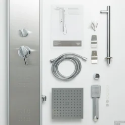 Douchepaneel Schütte Tahiti Met Douchemengkraan En Twee Massagesproeiers RVS 14 Douchepaneel Schütte Tahiti Met Douchemengkraan En Twee Massagesproeiers RVS -Exporteren Badkamer Top Winkel douchepaneel schutte tahiti rvs 60035 detail4