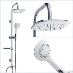 ACTIE Regendouche Eisl | Cool White | Stortdouche Met Handdouche | Wit | Opbouw (excl.kraan)