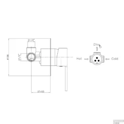 Douchekraan Inbouw Sapho Espada Mengkraan Afbouwdeel 1-weg Chroom (incl. Inbouwdeel) -Exporteren Badkamer Top Winkel es41 douchekraan inbouw sapho espada mengkraan afbouwdeel 1 weg chroom incl. inbouwdeel 2