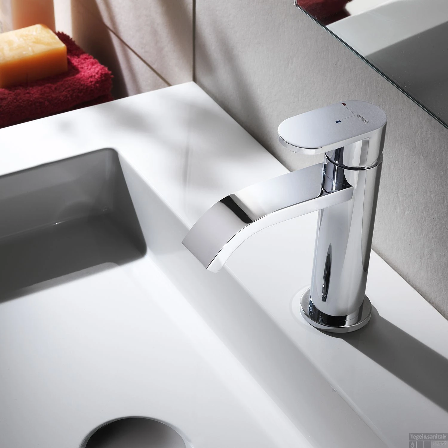 Wastafelmengkraan Hotbath Friendo 1-hendel Cascade Uitloop 14.5 Cm Chroom 3 Wastafelmengkraan Hotbath Friendo 1-hendel Cascade Uitloop 14.5 Cm Chroom