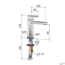 Wastafelmengkraan Hotbath Friendo 1-hendel Recht 14.5 Cm Chroom -Exporteren Badkamer Top Winkel f003cr wastafelmengkraan hotbath friendo 1 hendel recht 14.5 cm chroom tech