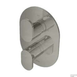 Inbouw Thermostaatkraan Hotbath Friendo 2-weg Geborsteld Nikkel