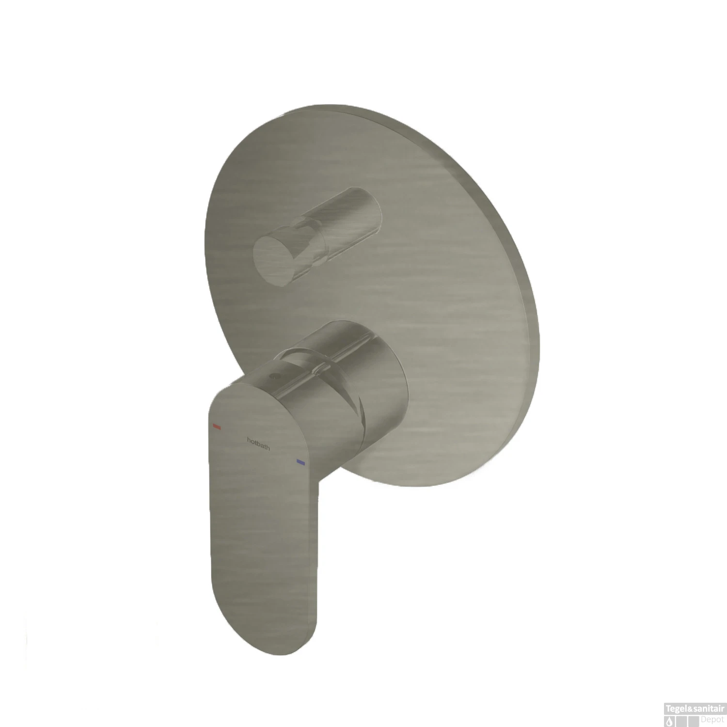 Douchemengkraan Hotbath Friendo Inbouw Met Automatische Omstelinrichting Geborsteld Nikkel