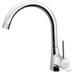 Keukenkraan Ideal Standard Idealform Plus 1-gats Met Gebogen Uitloop Chroom