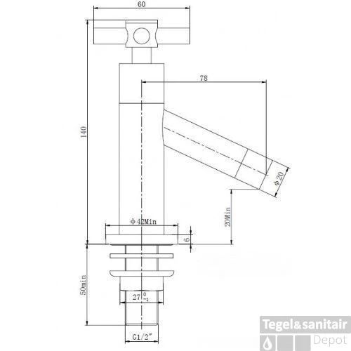 Fonteinkraan Brizo Ker. 1/2Chroom 4 Fonteinkraan Brizo Ker. 1/2Chroom - Afbeelding 2