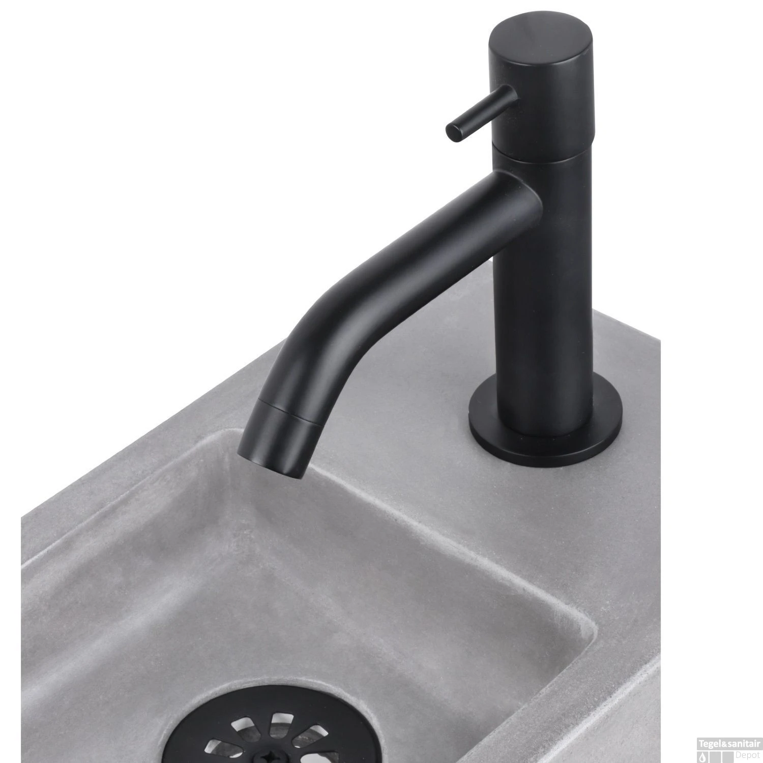 Fonteinkraan Differnz Mix Gebogen Mat Zwart 5 Fonteinkraan Differnz Mix Gebogen Mat Zwart - Afbeelding 3