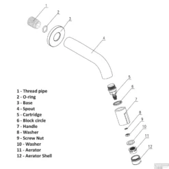 Fonteinkraan Differnz Mix Inbouw Mat Chroom -Exporteren Badkamer Top Winkel fonteinkraan differnz mix inbouw mat chroom detail2