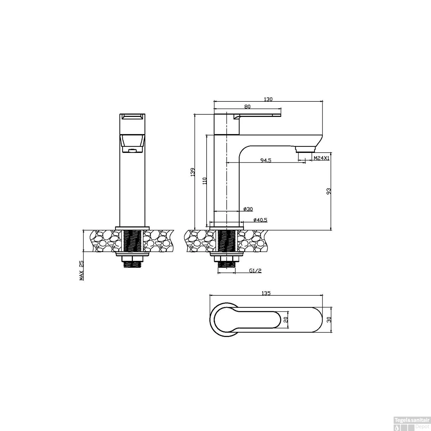 Fonteinkraan Go By Van Marcke Helene Black Mat Zwart 4 Fonteinkraan Go By Van Marcke Helene Black Mat Zwart - Afbeelding 2