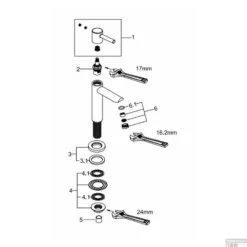 Fonteinkraan Wiesbaden Amador XL Hoog 1/2 Gunmetal -Exporteren Badkamer Top Winkel fonteinkraan wiesbaden amador xl hoog 1.2 gunmetal tech1