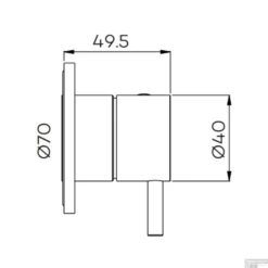 Inbouw Stopkraan Lagoo Garda Hendel Rond 7 Cm Messing Geborsteld Nikkel (Koud) 5 Inbouw Stopkraan Lagoo Garda Hendel Rond 7 Cm Messing Geborsteld Nikkel (Koud) -Exporteren Badkamer Top Winkel g2226 tekening 1 1 1