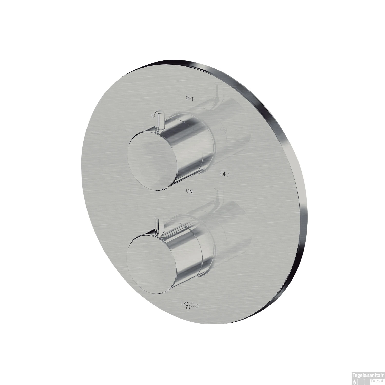 Inbouw Thermostaat Lagoo Garda Met 3-weg Omstel Knop Geborsteld Nikkel 3 Inbouw Thermostaat Lagoo Garda Met 3-weg Omstel Knop Geborsteld Nikkel