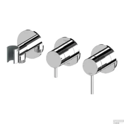 Inbouw Douche/Badmengkraan Lagoo Garda Met Omstel En Handdouchehouder Messing Chroom