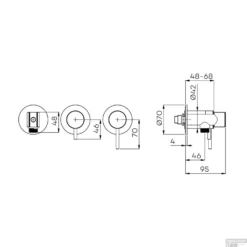 Inbouw Douche/Badmengkraan Lagoo Garda Met Omstel En Handdouchehouder Messing Geborsteld Nikkel -Exporteren Badkamer Top Winkel g3208 tech 2 1 1 1