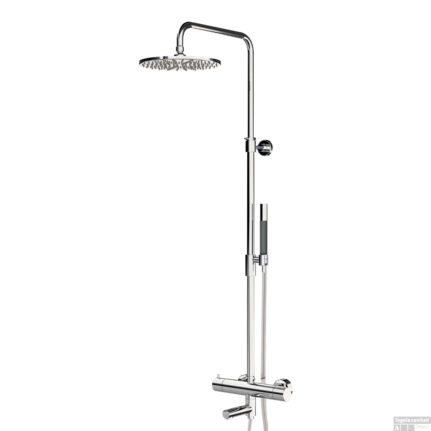 Thermostatische Regendoucheset Lagoo Garda Voor Bad/Douche Met Handdouche Staaf Chroom 3 Thermostatische Regendoucheset Lagoo Garda Voor Bad/Douche Met Handdouche Staaf Chroom