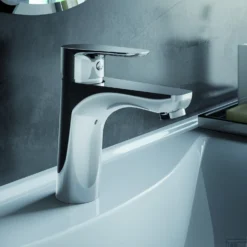 Wastafelmengkraan Hotbath Gringo 1-hendel Recht 15.7 Cm Chroom