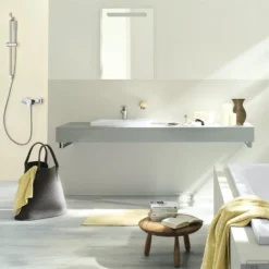 Wastafelkraan Grohe Wave Cosmopolitan S-size Met Waste Chroom -Exporteren Badkamer Top Winkel grohe wastafelkraan wave cosmopolitan met waste verchroomd messing sfeer1