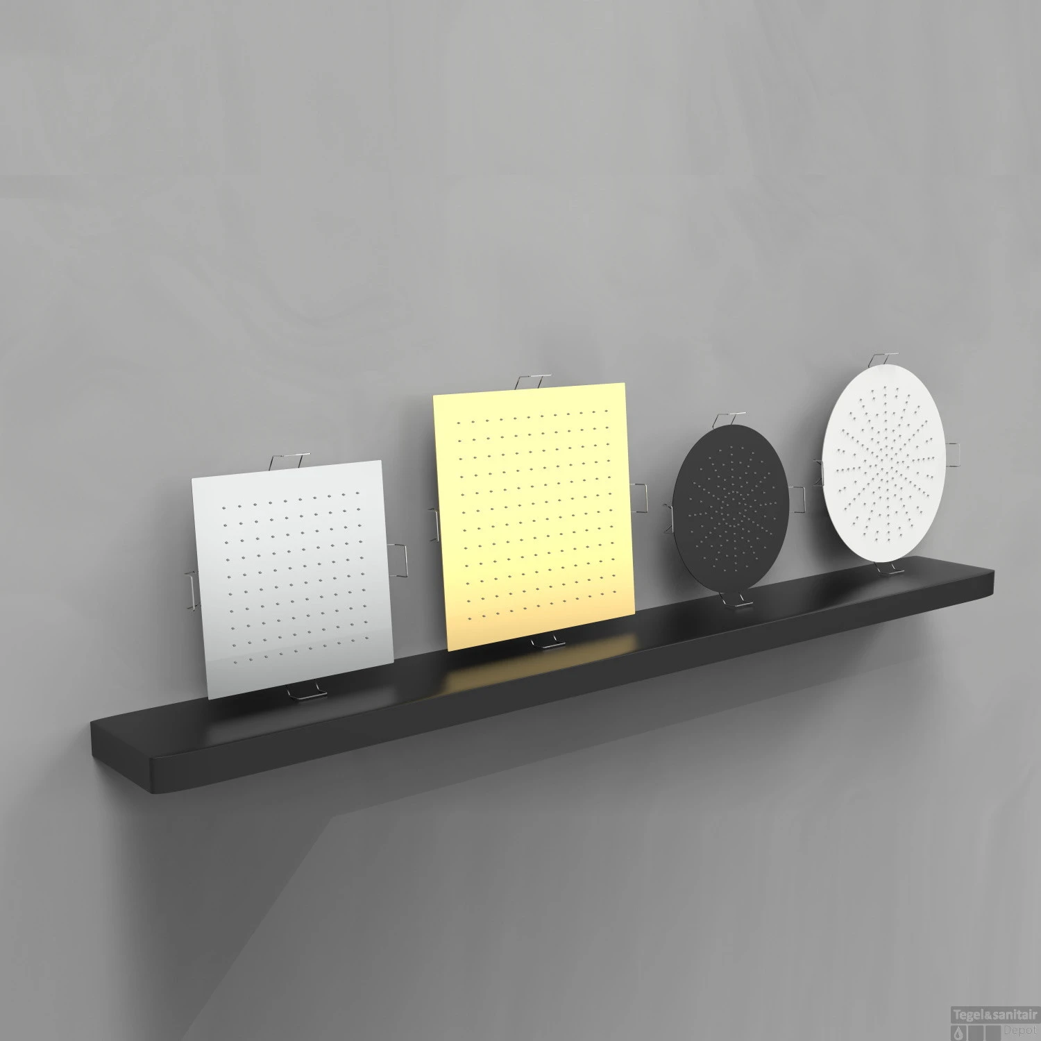 Hoofddouche Belleza Bagno ClipOn Inbouw Regendouche Vierkant 34x34 Cm Chroom 5 Hoofddouche Belleza Bagno ClipOn Inbouw Regendouche Vierkant 34x34 Cm Chroom - Afbeelding 3