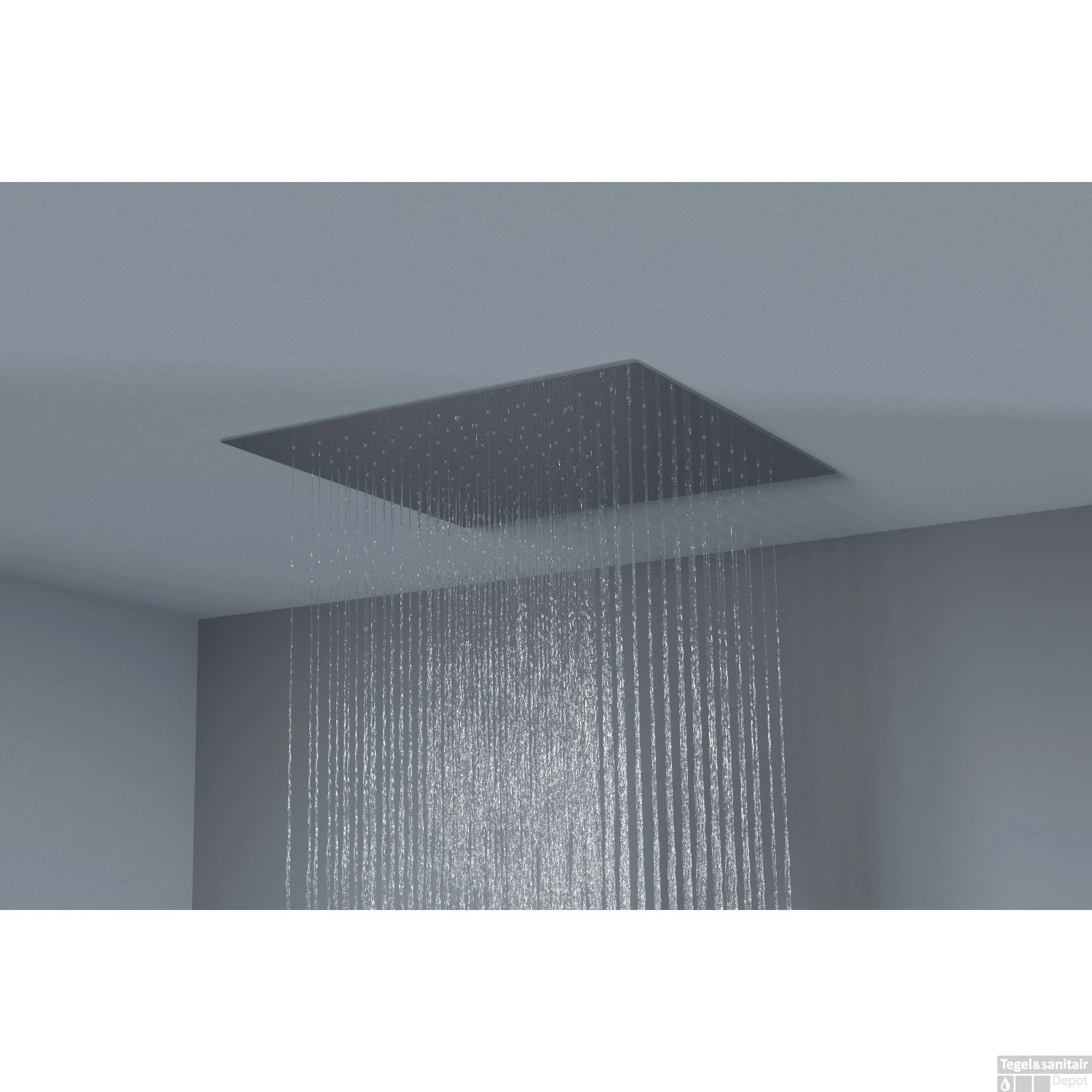 Hoofddouche Belleza Bagno ClipOn Inbouw Regendouche Vierkant 44x44 Cm Chroom 3 Hoofddouche Belleza Bagno ClipOn Inbouw Regendouche Vierkant 44x44 Cm Chroom