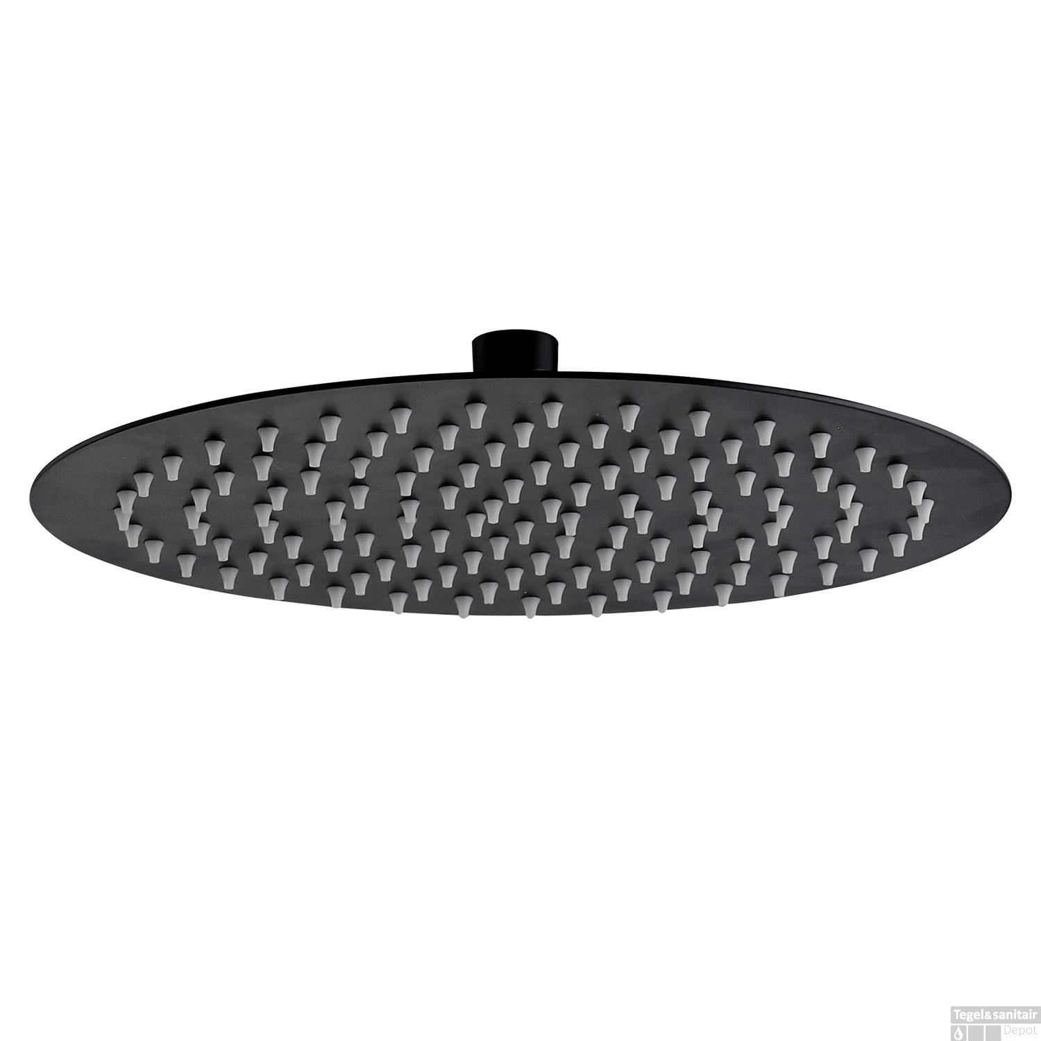 Hoofddouche BWS Colorato Rond 40 Cm Mat Zwart