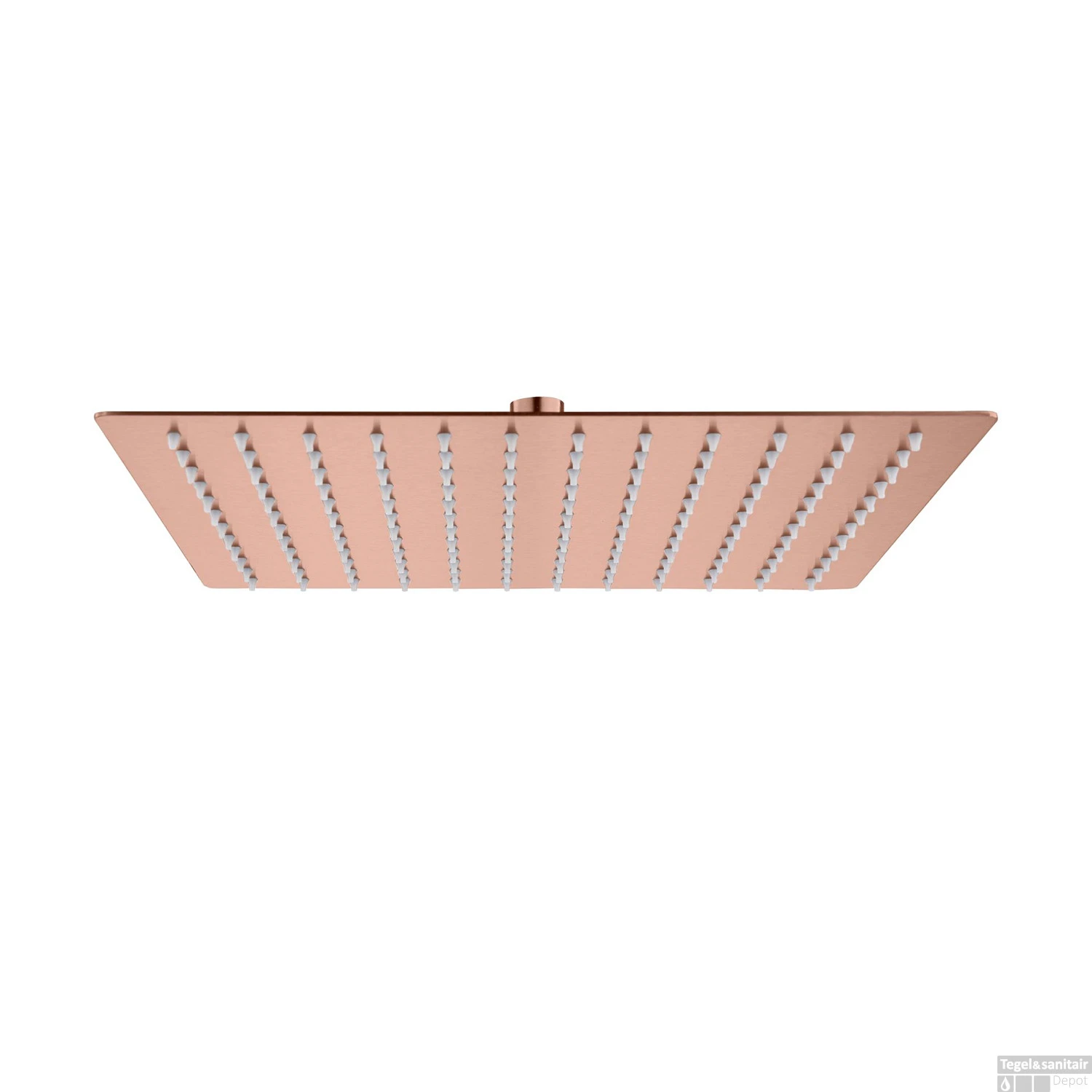 Hoofddouche BWS Colorato Vierkant 30x30 Cm Geborsteld Koper