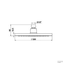 Hoofddouche BWS Luxe Rond 20x20 Cm Gunmetal -Exporteren Badkamer Top Winkel hoofddouche bws luxe rond 20x20 cm gunmetal tech