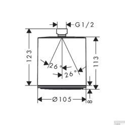 Hoofddouche HansGrohe Pulsify S 105 1 Jet Zonder Wandaansluiting Mat Wit 7 Hoofddouche HansGrohe Pulsify S 105 1 Jet Zonder Wandaansluiting Mat Wit -Exporteren Badkamer Top Winkel hoofddouche hansgrohe pulsify s 105 1 jet zonder wandaansluiting tech 2