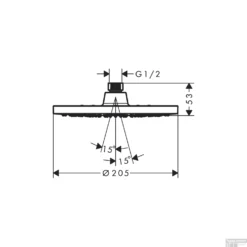 Hoofddouche HansGrohe Vernis Blend 200 1 Jet Green Chroom 5 Hoofddouche HansGrohe Vernis Blend 200 1 Jet Green Chroom -Exporteren Badkamer Top Winkel hoofddouche hansgrohe vernis blend 200 1 jet tech 4