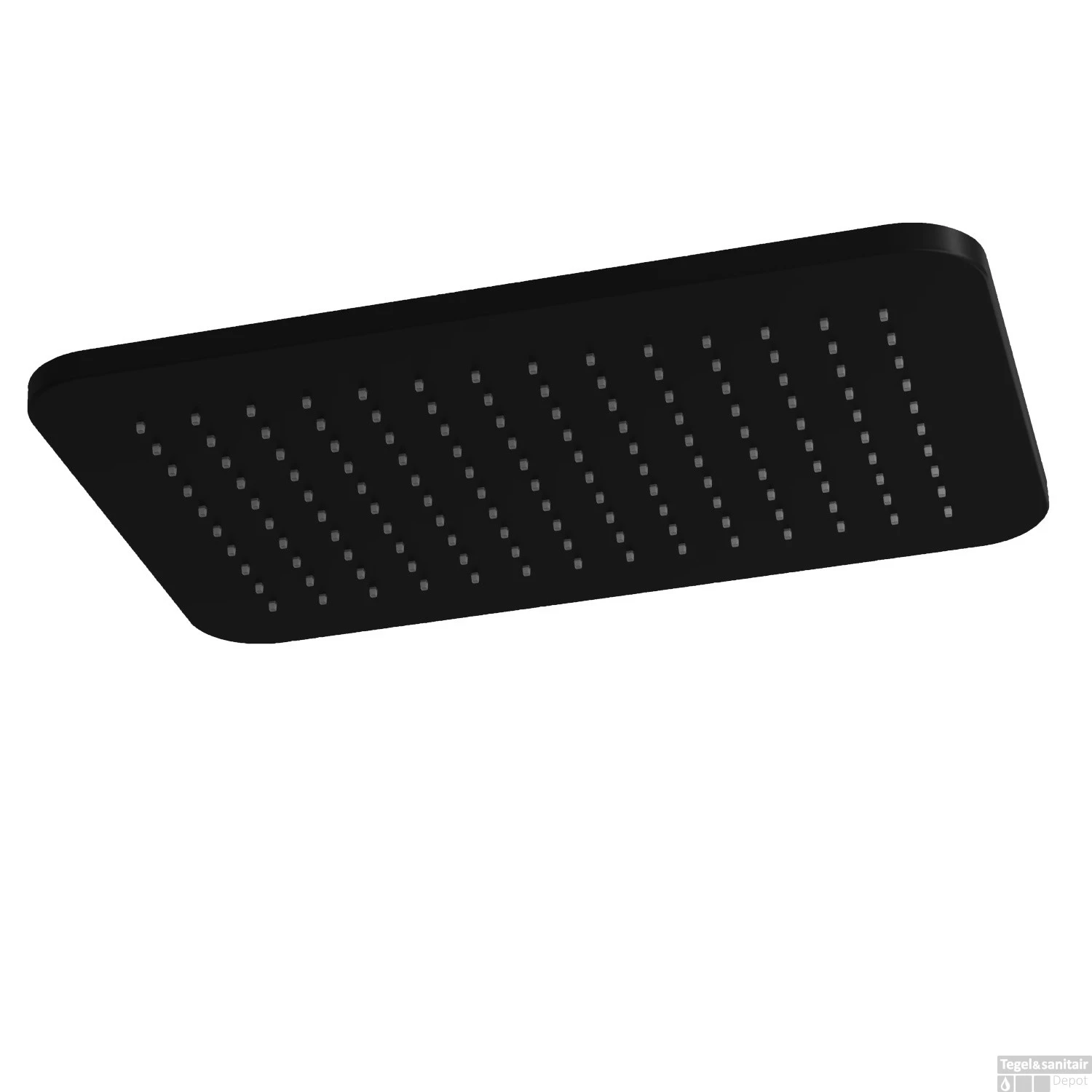 Hoofddouche Hotbath Gal Rechthoek 27x40 Cm Mat Zwart 3 Hoofddouche Hotbath Gal Rechthoek 27x40 Cm Mat Zwart