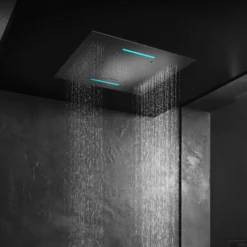 Hoofddouche Hotbath Mate Met Cascade Vierkant 95x95 Cm LED Chroom