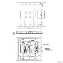 Hoofddouche Hotbath Mate Met Cascade Vierkant 95x95 Cm LED Chroom -Exporteren Badkamer Top Winkel hoofddouche hotbath mate vierkant 95x95 cm led chroom tech