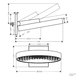 Hoofddouche Rainfinity HansGrohe PowderRain 360 1jet Met Douche-arm Gepolijst Goud 5 Hoofddouche Rainfinity HansGrohe PowderRain 360 1jet Met Douche-arm Gepolijst Goud -Exporteren Badkamer Top Winkel hoofddouche rainfinity hansgrohe powderrain 360 1jet met douche arm tech 4