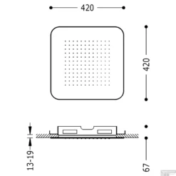Hoofddouche Tres Plafond 42x42 Cm Vierkant Patroon Ronde Hoeken Mat Wit 5 Hoofddouche Tres Plafond 42x42 Cm Vierkant Patroon Ronde Hoeken Mat Wit -Exporteren Badkamer Top Winkel hoofddouche tres plafond 42x42 cm vierkant patroon ronde hoeken mat wit tech