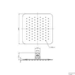Hoofddouche Wiesbaden Caral UFO Vierkant 20 Cm Chroom 9 Hoofddouche Wiesbaden Caral UFO Vierkant 20 Cm Chroom -Exporteren Badkamer Top Winkel hoofddouche wiesbaden caral ufo vierkant 20 cm chroom tech