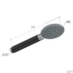 Hotbath Archie Handdouche Rond RVS 316 AR353IX 7 Hotbath Archie Handdouche Rond RVS 316 AR353IX -Exporteren Badkamer Top Winkel hotbath archie handdouche rond rvs 316 ar353ix tech