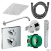 Hansgrohe Ecostat Regendoucheset Inbouw Wanduitloop Met Handdouche En Hoofddouche 20cm Thermostaat Vierkant Chroom 1 Hansgrohe Ecostat Regendoucheset Inbouw Wanduitloop Met Handdouche En Hoofddouche 20cm Thermostaat Vierkant Chroom -Exporteren Badkamer Top Winkel hsg1571400020cmwand