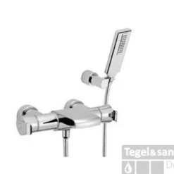 Huber Atelier Bad/douche Thermostaatkraan Met Handdoucheset Chroom 193.AT01H.CR